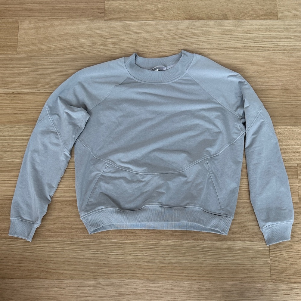 lululemon athletica Light Gray Crewneck Sweatshirt